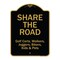 Signmission Designer Series Sign-Share The Road, Black & Gold Heavy-Gauge Aluminum, 24" x 18", BG-1824-9892 A-DES-BG-1824-9892 - alternate 1